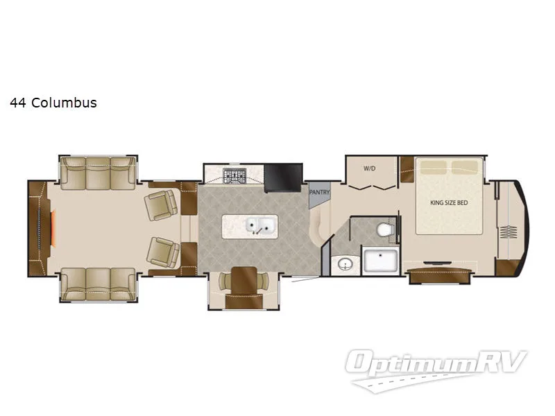 2020 DRV Luxury Suites Mobile Suites 44 Columbus Floorplan Photo
