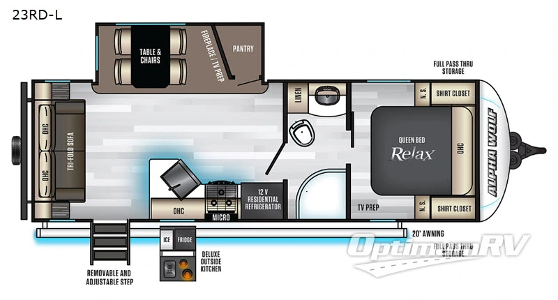 2020 Forest River Cherokee Alpha Wolf 23RDL Floorplan Photo