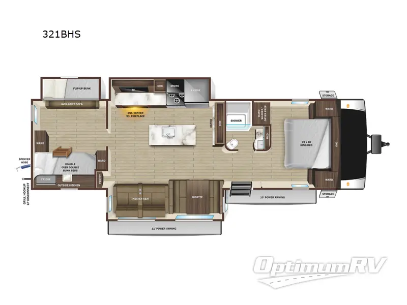 2025 Starcraft GSL 321BHS RV Floorplan Photo