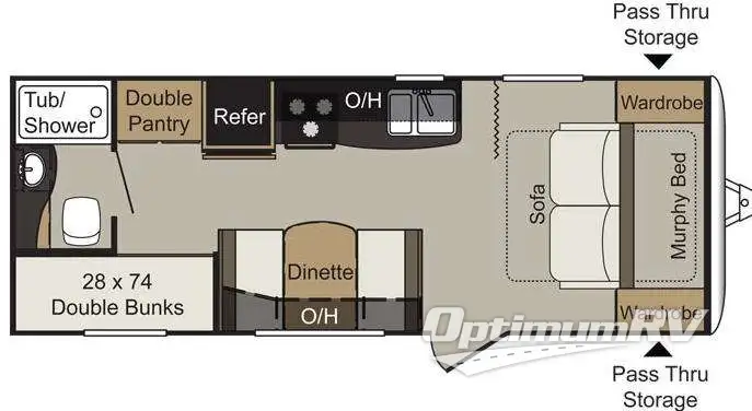 2017 Keystone Passport 238ML Express RV Floorplan Photo
