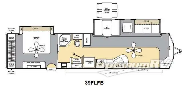 2012 Coachmen Catalina Deluxe Edition 39FLFB Floorplan Photo