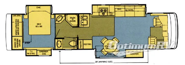 2006 Newmar Kountry Star Diesel KSDP 3913 RV Floorplan Photo