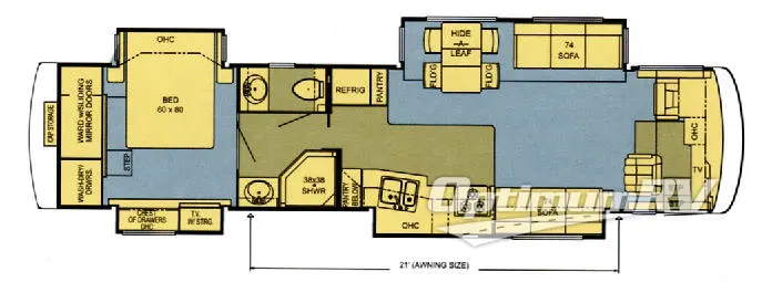2006 Newmar Dutch Star DSDP 4023 RV Floorplan Photo