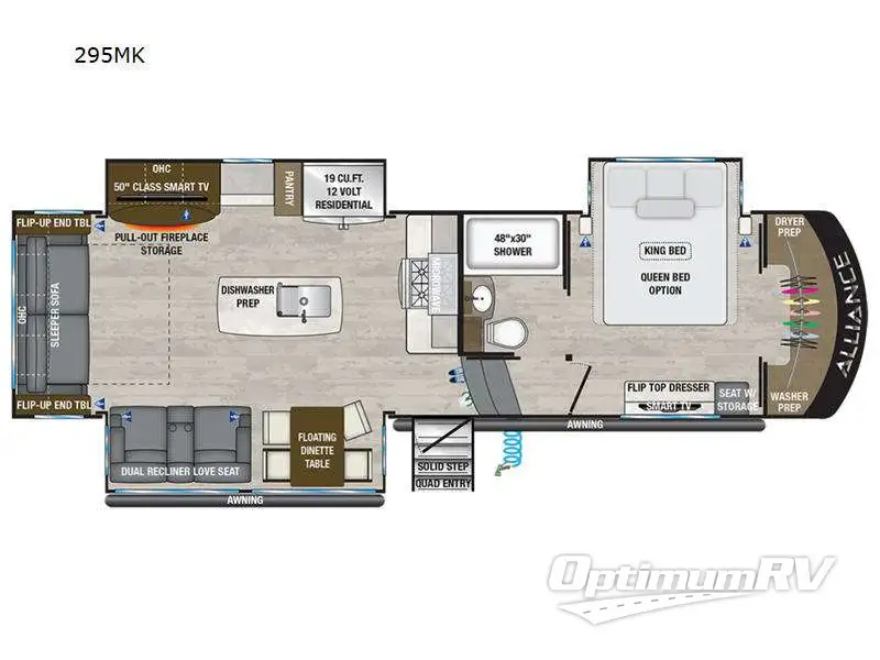 2023 Alliance Paradigm 295MK Floorplan Photo
