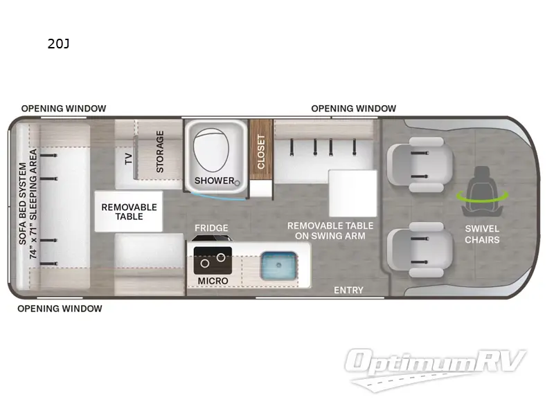 2023 Thor Sequence 20J Floorplan Photo