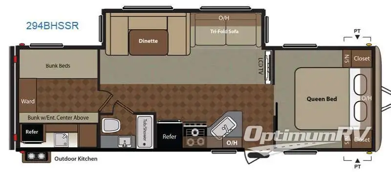 2014 Keystone Springdale 294BHSSR Floorplan Photo