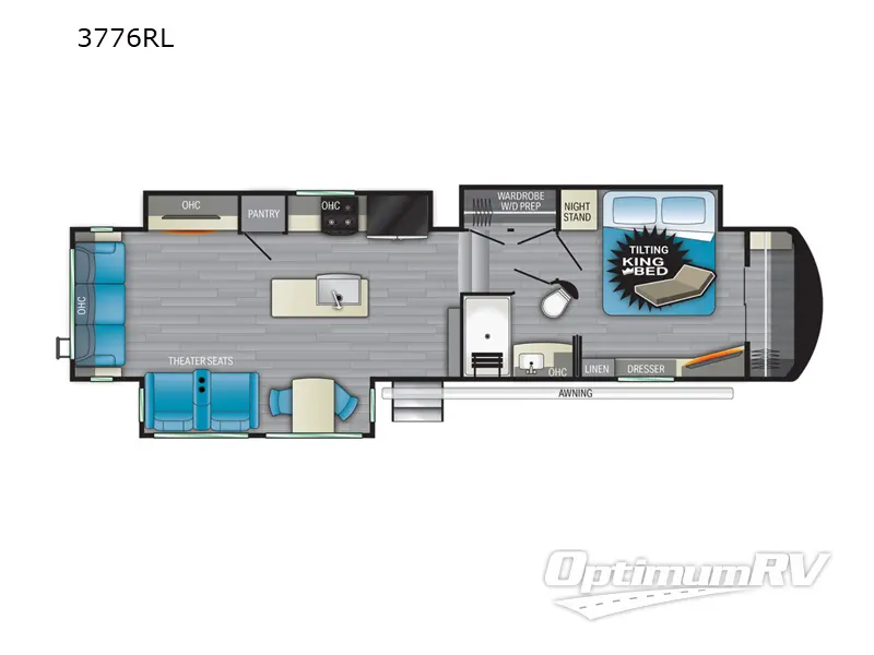 2022 Heartland Bighorn 3776RL RV Floorplan Photo
