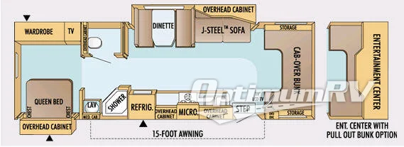 2008 Jayco Greyhawk 32SS Floorplan Photo