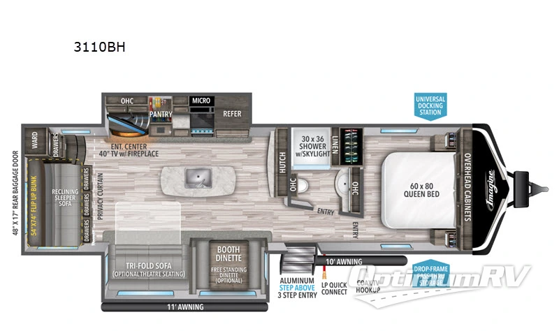 2021 Grand Design Imagine 3110BH Floorplan Photo