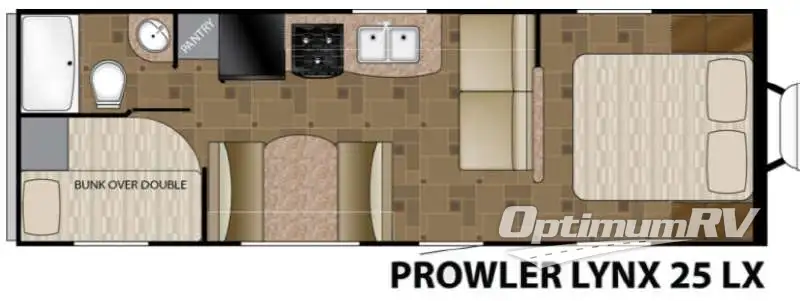 2015 Heartland Prowler 25 LX Lynx Floorplan Photo