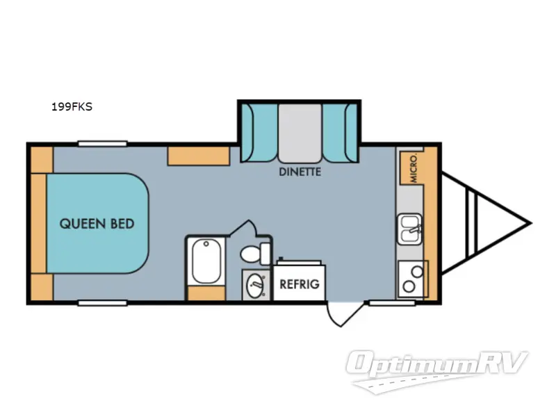 2018 Riverside Water Fall 199FKS Floorplan Photo