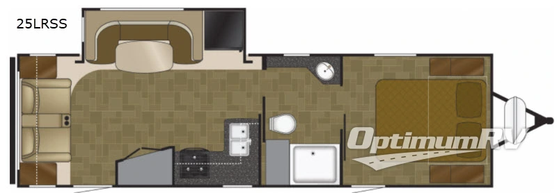2018 Heartland North Trail 25LRSS King Floorplan Photo
