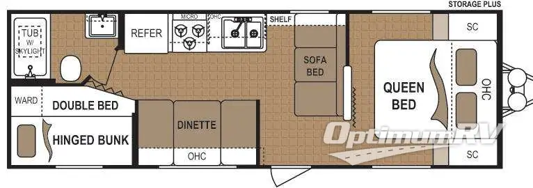 2011 Dutchmen Dutchmen 275BH Sport RV Floorplan Photo