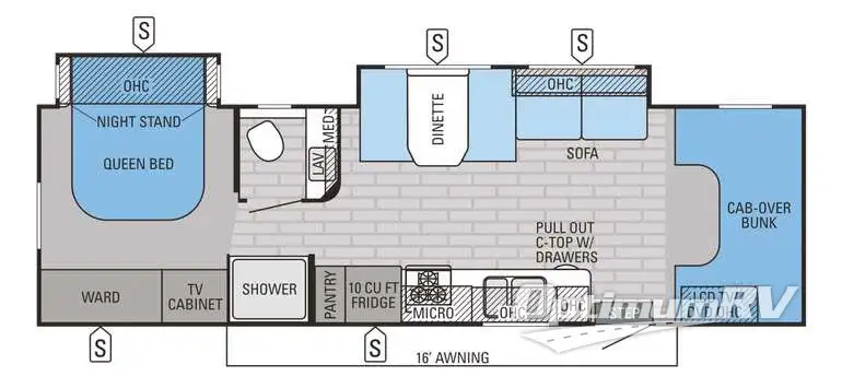 2015 Jayco Greyhawk 29MV RV Floorplan Photo