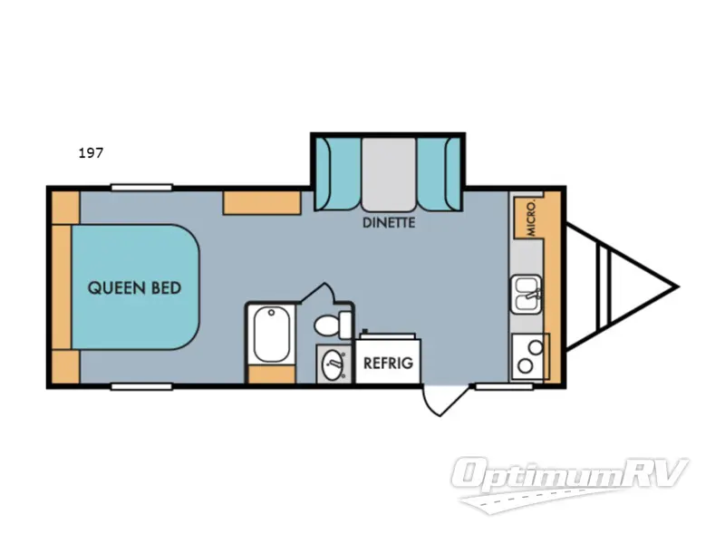 2018 Riverside Mt. McKinley 197 RV Floorplan Photo