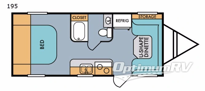 2017 Riverside Retro 195 RV Floorplan Photo