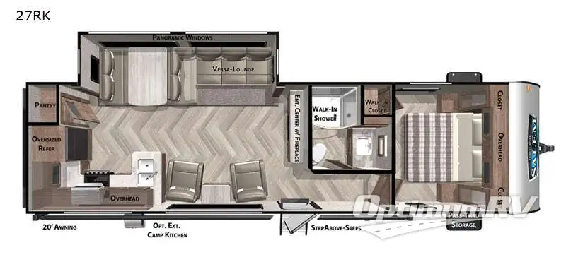 2021 Forest River Salem 27RK RV Floorplan Photo