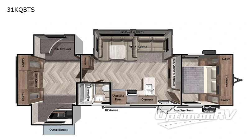 2020 Forest River Salem 31KQBTS Floorplan Photo