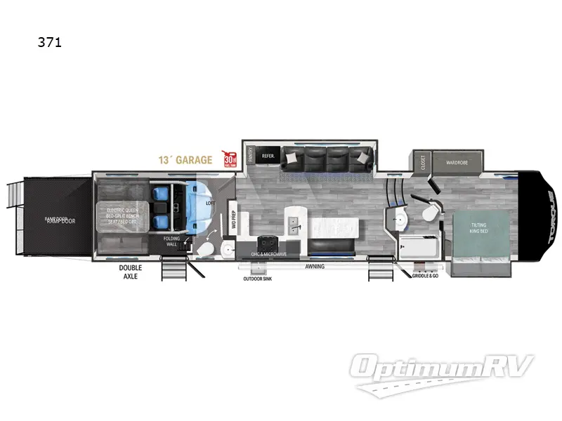 2025 Heartland Torque 371 Floorplan Photo