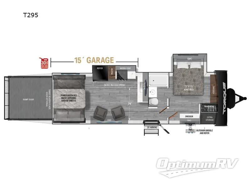 2024 Heartland Torque T295 RV Floorplan Photo