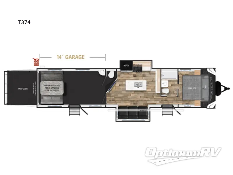 2025 Heartland Torque T374 Floorplan Photo