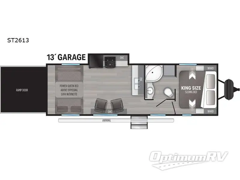 2021 Cruiser Stryker ST-2613 RV Floorplan Photo