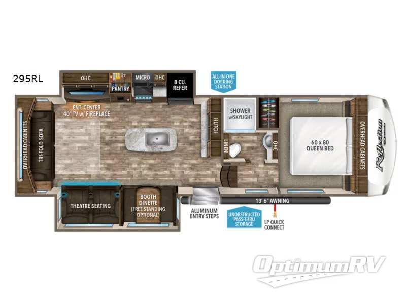 2019 Grand Design Reflection 150 Series 295RL Floorplan Photo