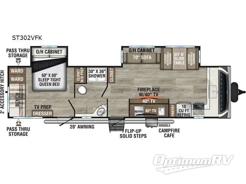 2026 Venture SportTrek ST302VFK Floorplan Photo