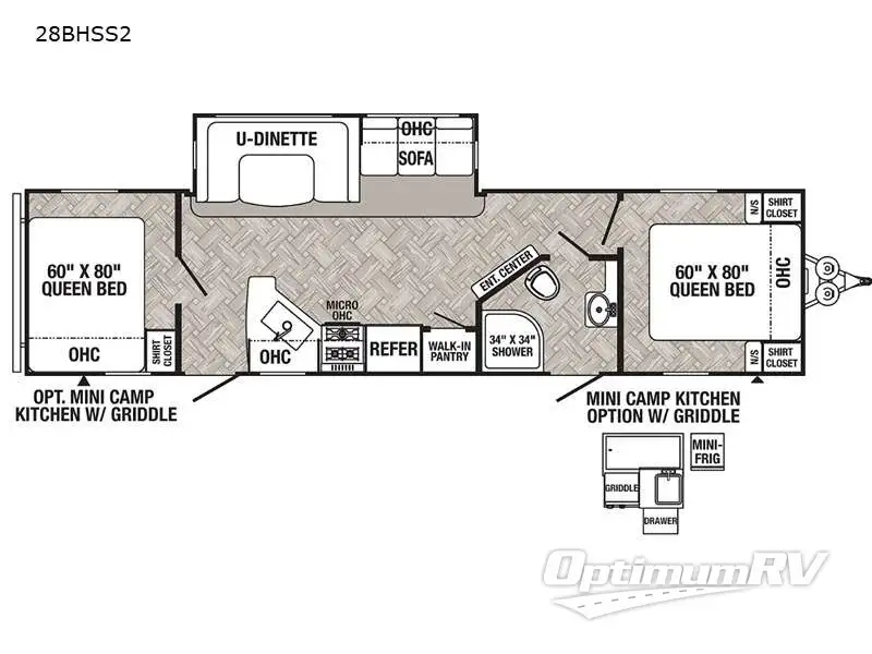 2022 Palomino Puma 28BHSS2 Floorplan Photo
