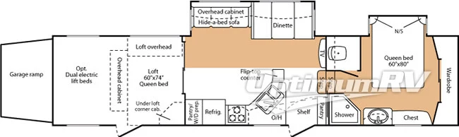2008 Keystone Fuzion 362 Floorplan Photo