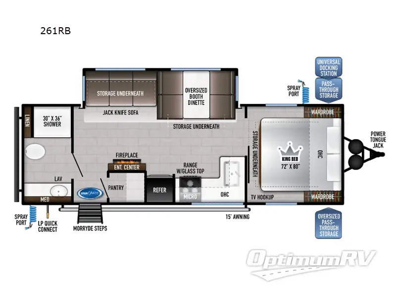 2024 East To West Della Terra 261RB Floorplan Photo