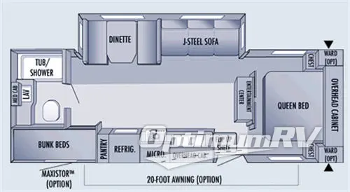2006 Jayco Jay Flight 26BHS Floorplan Photo