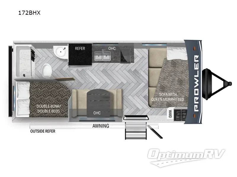 2024 Heartland Prowler Lynx 172BHX Floorplan Photo