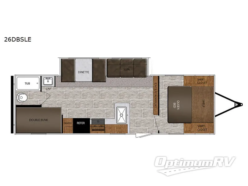 2020 Prime Time Avenger 26DBSLE Floorplan Photo