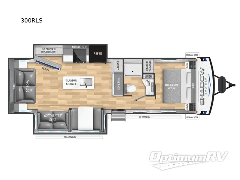 2025 Cruiser Shadow Cruiser 300RLS Floorplan Photo
