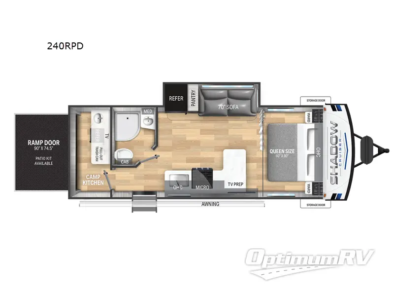 2025 Cruiser Shadow Cruiser 240RPD Floorplan Photo
