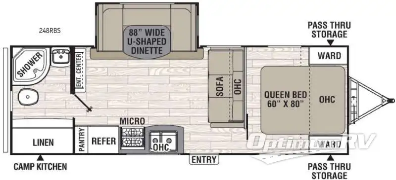2017 Coachmen Freedom Express 248RBS Floorplan Photo