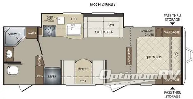 2013 Keystone Bullet 246RBS RV Floorplan Photo