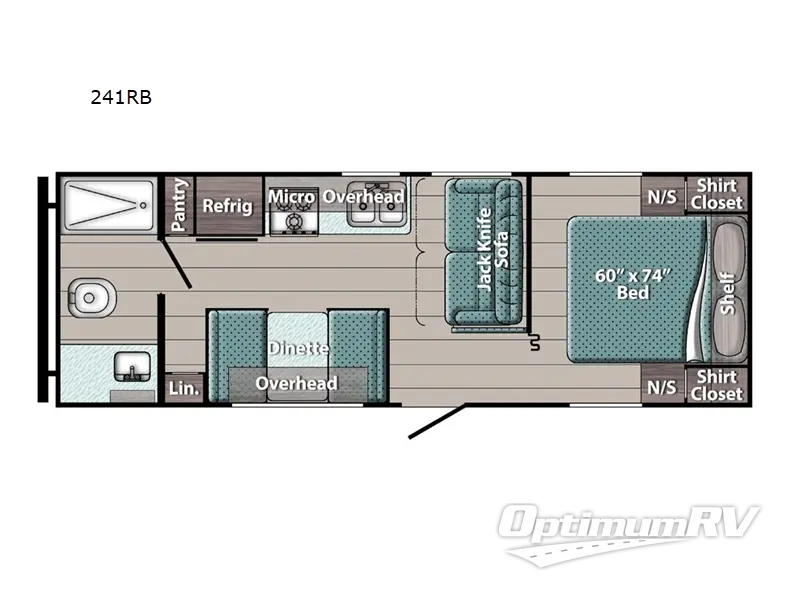 2022 Gulf Stream Kingsport Ultra Lite 241RB Floorplan Photo