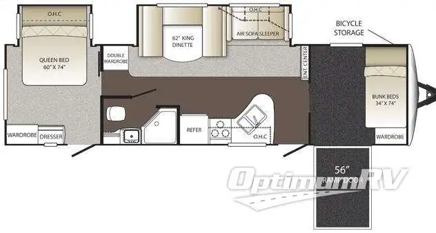 2013 Keystone Outback 310TB Floorplan Photo