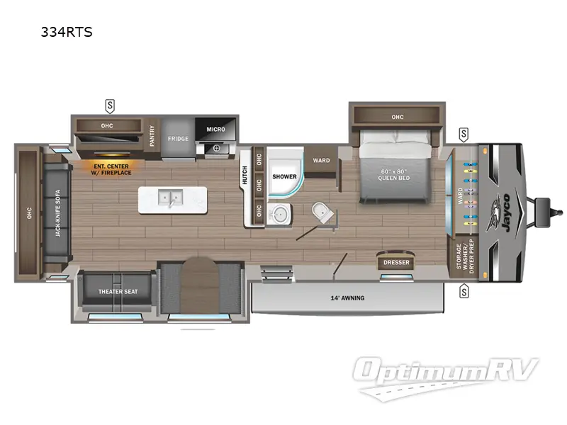 2024 Jayco Jay Flight 334RTS Floorplan Photo