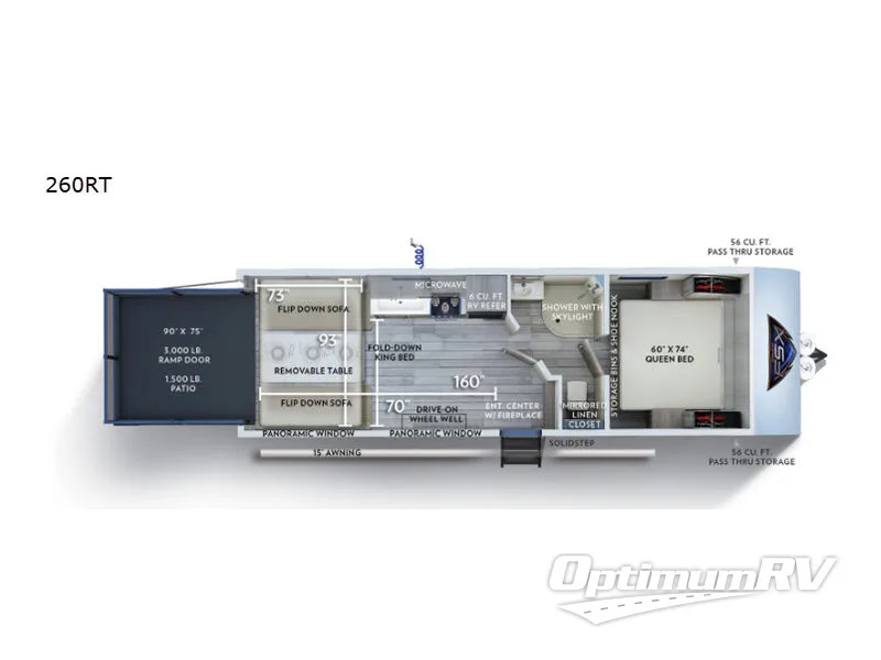 2019 Forest River Salem FSX 260RT Floorplan Photo