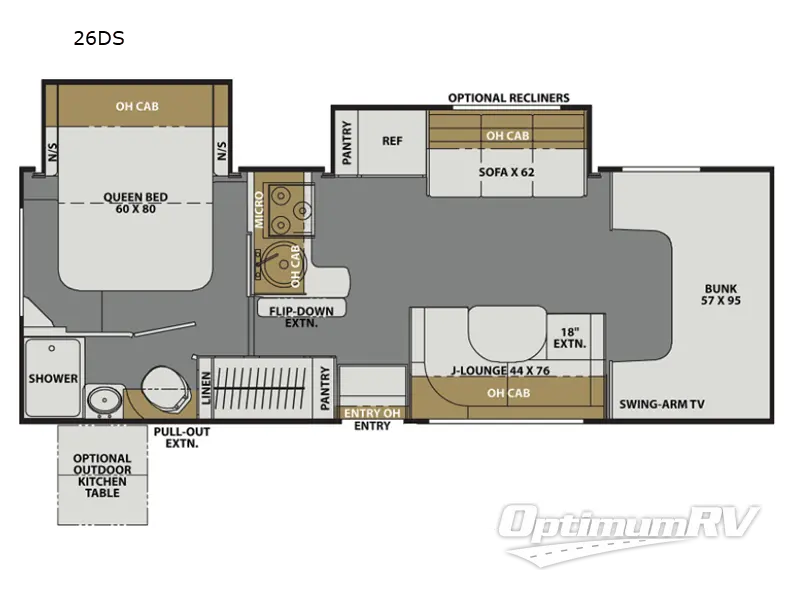 2022 Coachmen Freelander 26DS Ford 450 RV Floorplan Photo