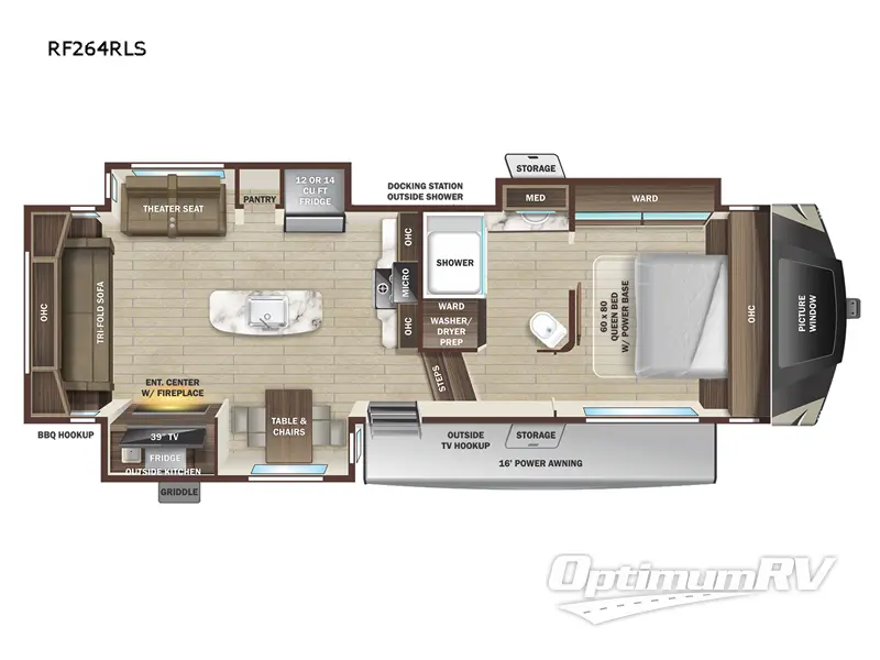 2022 Highland Ridge Roamer RF264RLS Floorplan Photo