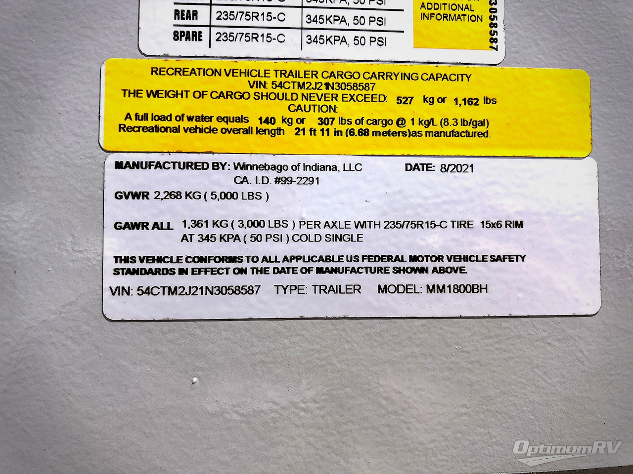 2022 Winnebago Towables Micro Minnie 1800BH Photo 19