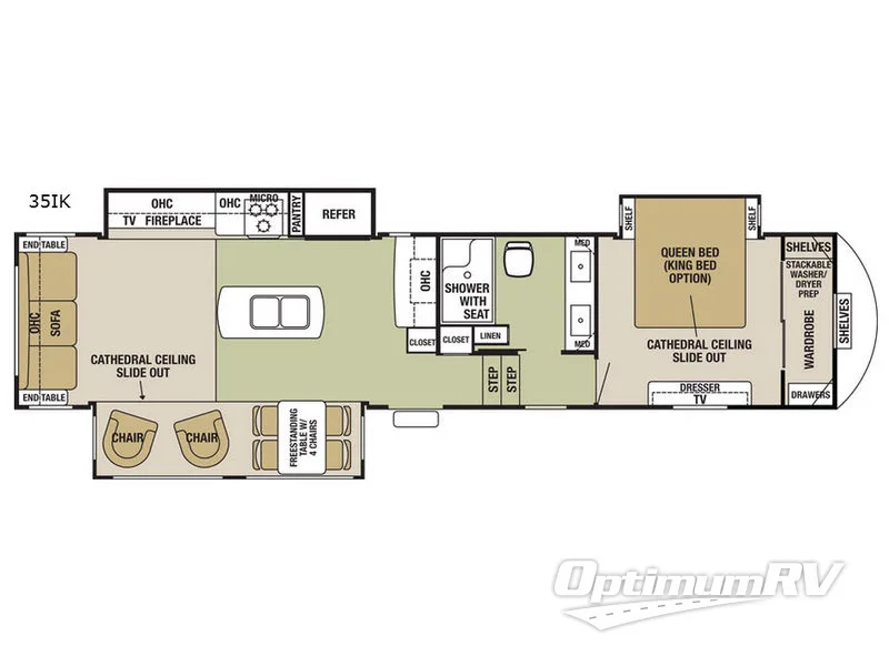 2017 Forest River Cedar Creek Silverback 35IK RV Floorplan Photo