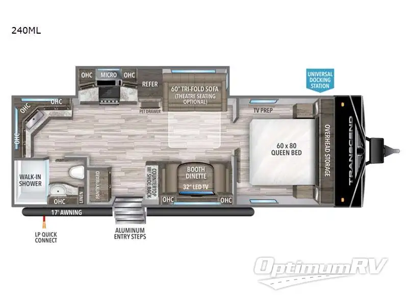 2022 Grand Design Transcend Xplor 240ML Floorplan Photo