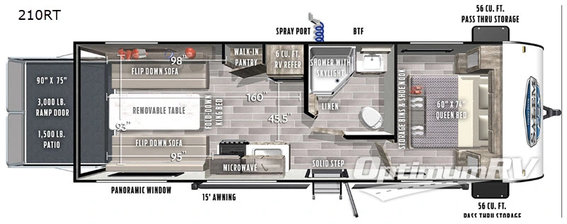 2020 Forest River Salem FSX 210RTX Floorplan Photo