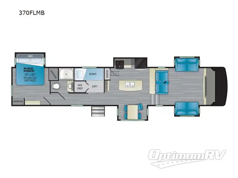2021 Heartland Milestone 370FLMB Floorplan Photo