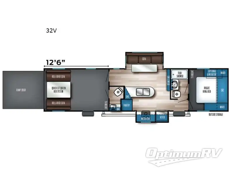 2021 Forest River Vengeance Rogue 32V Floorplan Photo